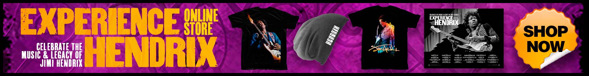 Shop the Experience Hendrix Tour Store for limited edition t-shirts, hoodies, posters and more...